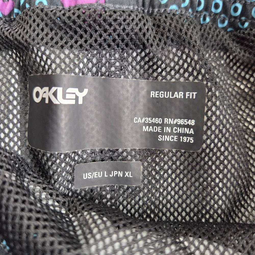 Oakley Swim Shorts Mens Large Black Camo Beachshort 18 Stripegrip FOA404816X‎